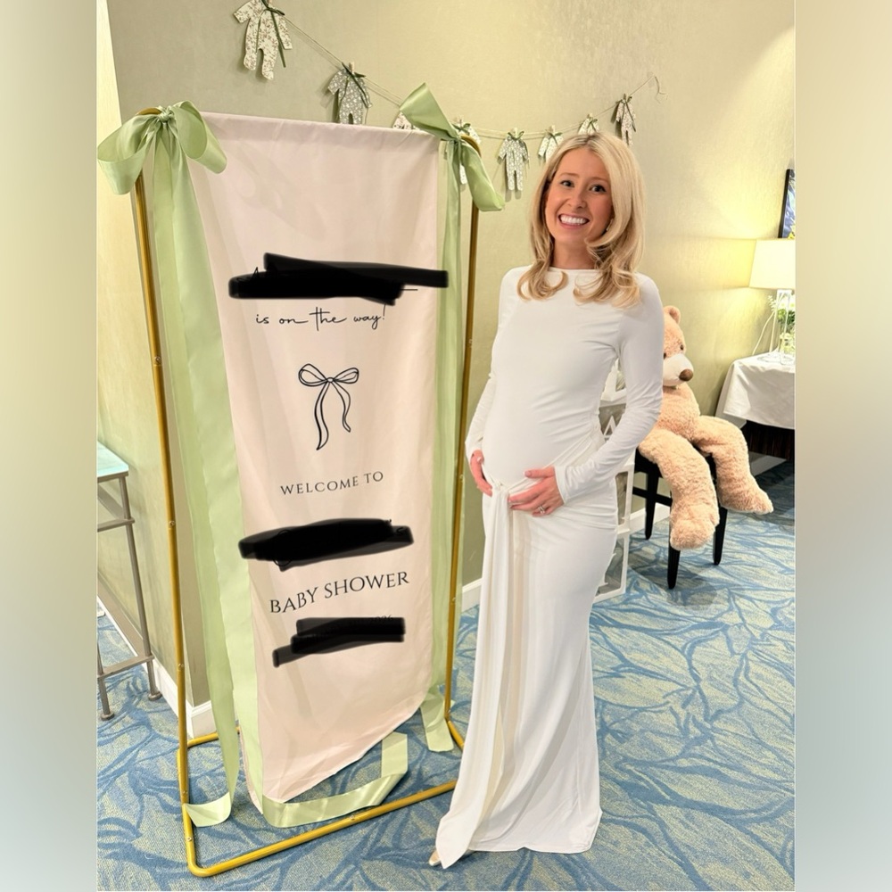 Leau Oasis Knot Maxi Dress in White